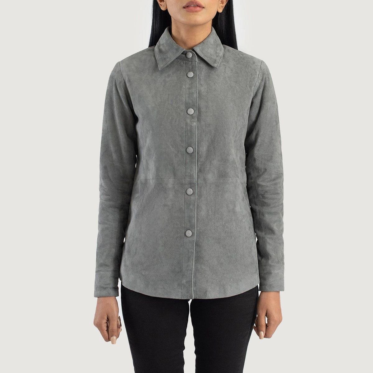 Zenith Shirt Lederjacke für Damen – Zusätzliche Produktansicht 4