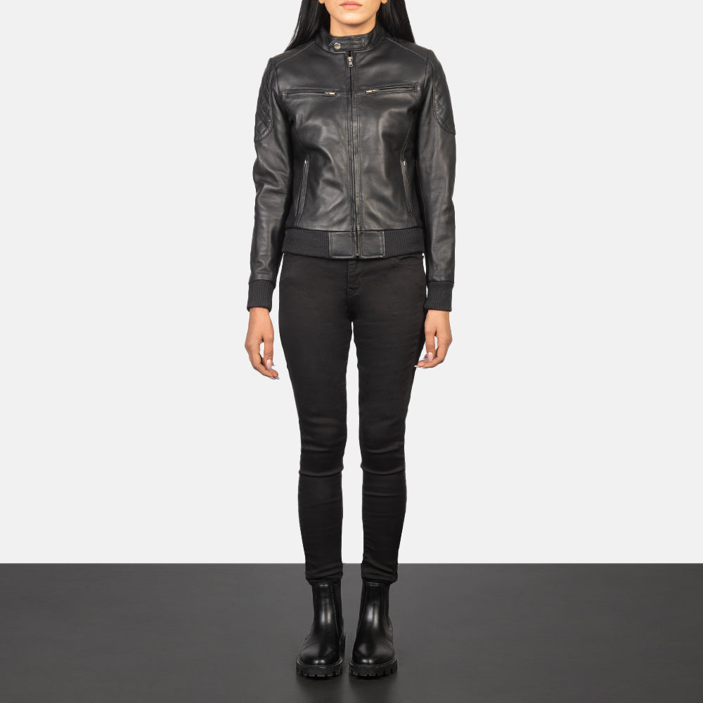 
Zenna Leder-Bomberjacke für Damen – alternate product view 3