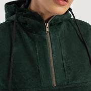 Zest Hooded Pullover Lederjacke für Damen – Zusätzliche Produktansicht 4